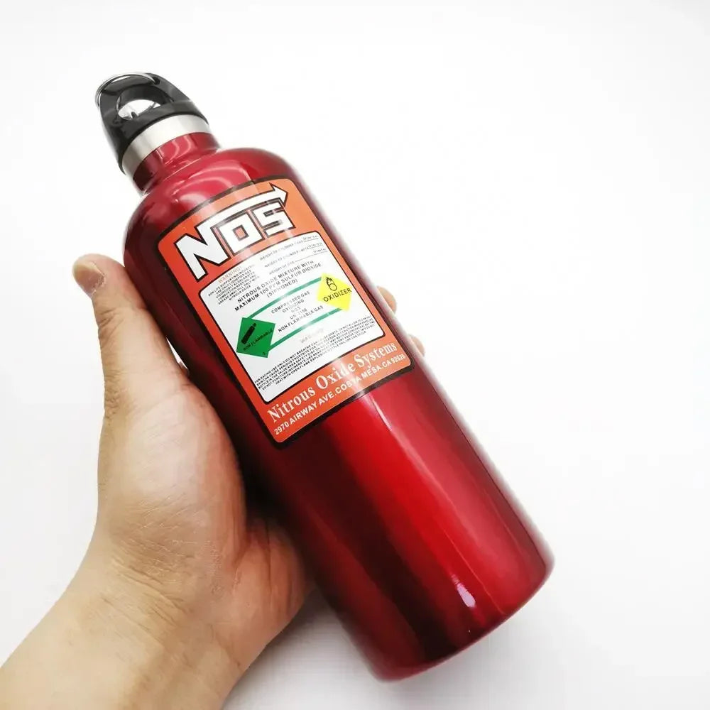 NOS Water Bottle Motorcycles Car Insulation Cup 500ML Stainless Racing Style Car Interior Decoration Accessories Nos Thermos Cup