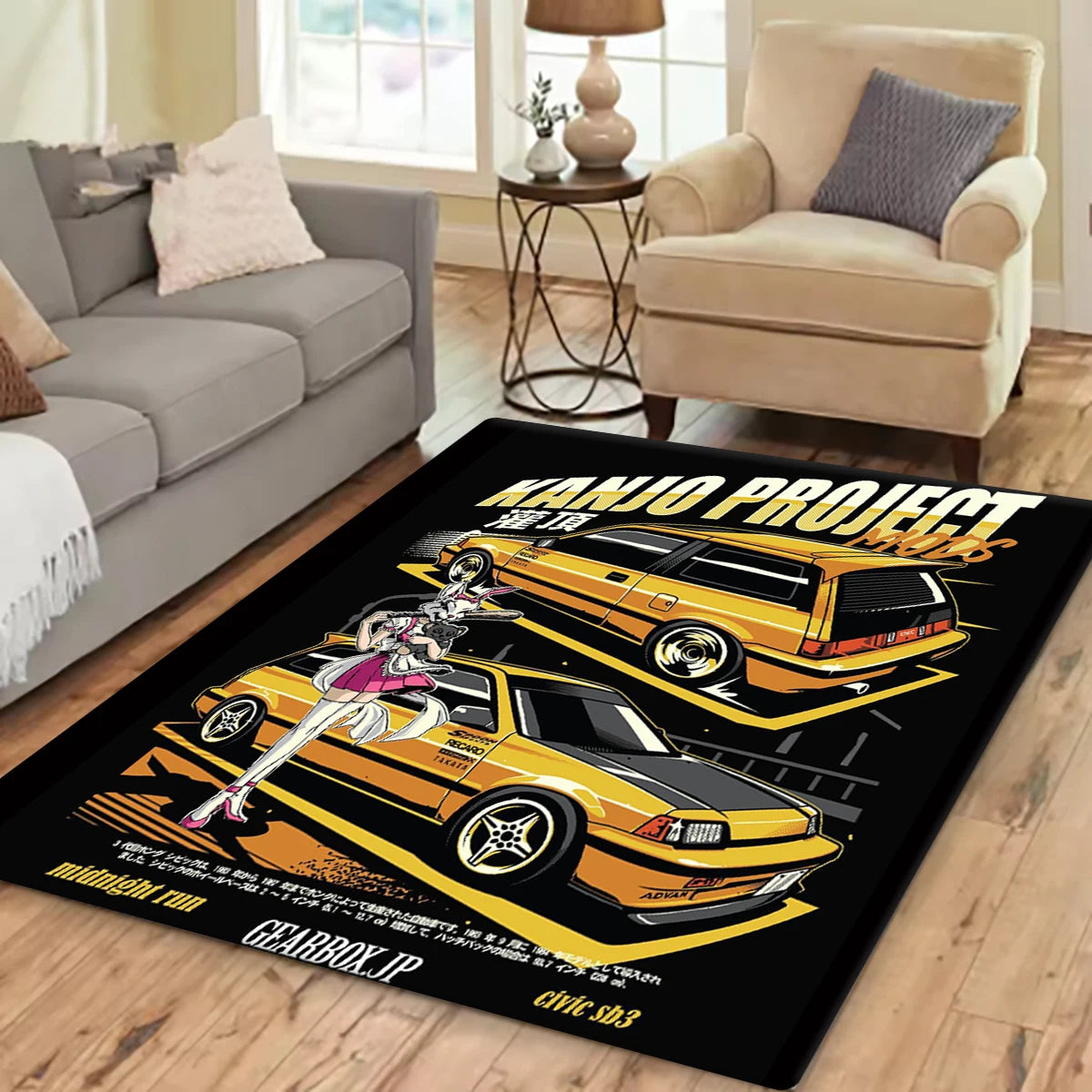 JDM Racing Printed Non-slip Rug